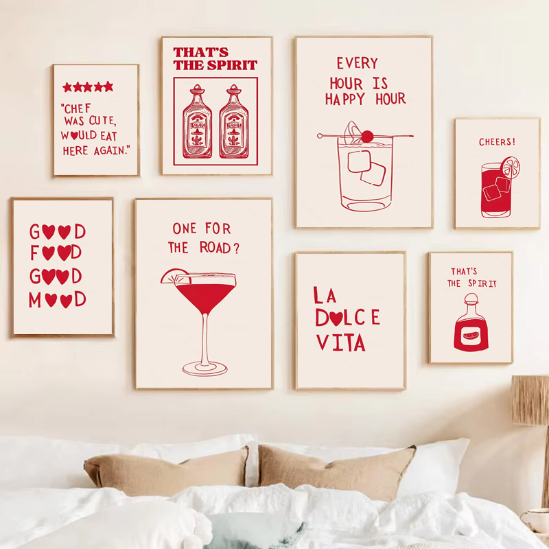Home Cooking Quotes - Peinture sur toile 2D, 1 pièce,