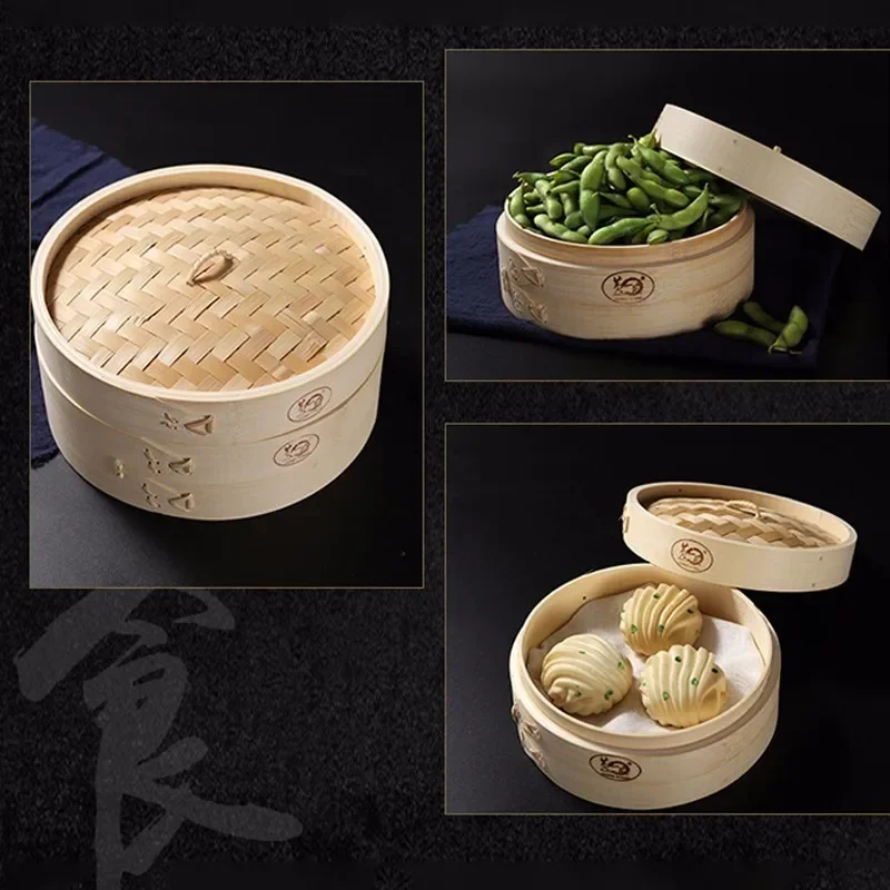 Steamer Bamboo Set - Cuisine cuisson bambou vapeur pour poisson