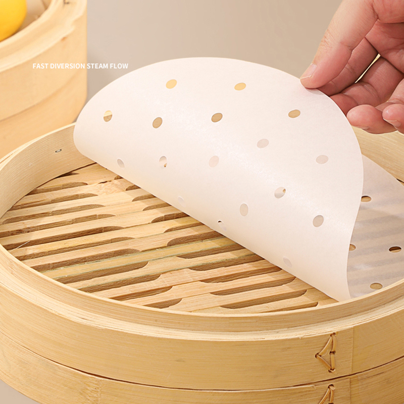 Steamer Bamboo Set - Papier à vapeur antiadhésif jetable en