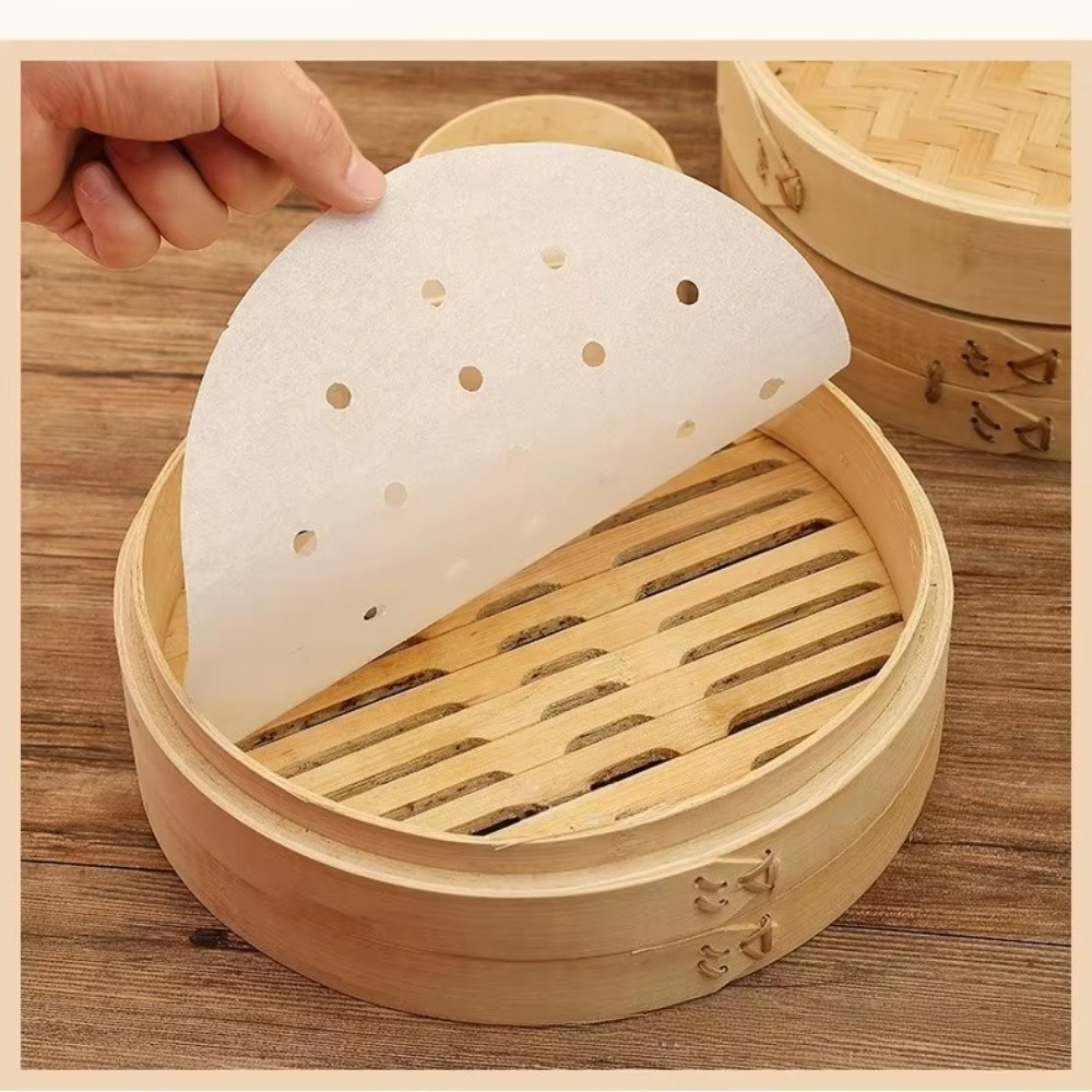 Steamer Bamboo Set - Papier vapeur en bambou Durable 4/6/8/10