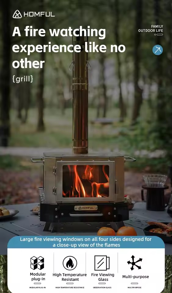 Poêle à bois portable HOMFUL p - Home Cooking Meals avis et prix