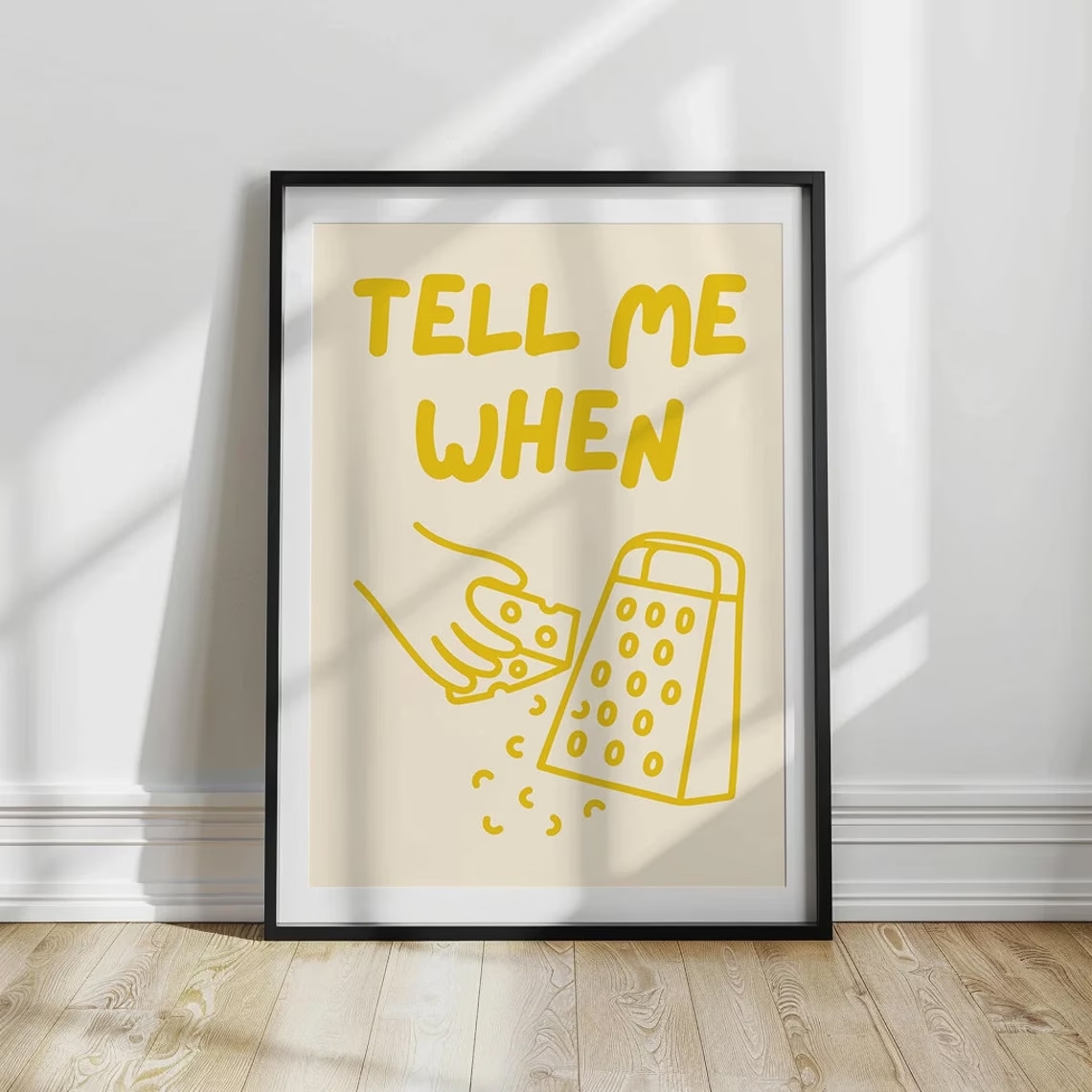 Affiche murale minimaliste « T - Home Cooking Quotes avis et prix