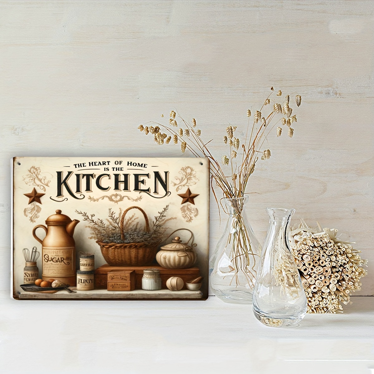 Décoration murale en métal ave - Home Cooking Quotes avis et prix