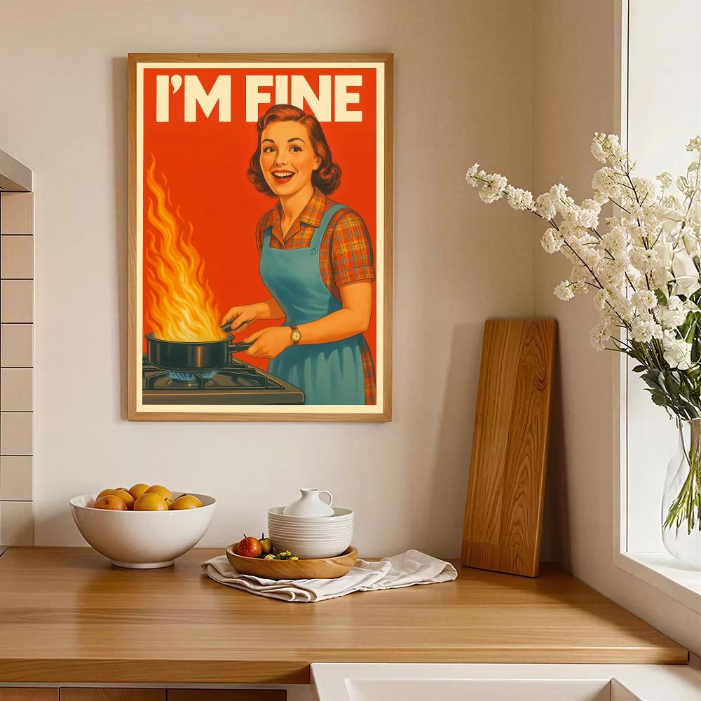 Affiche murale HD rétro pour c - Home Cooking Quotes avis et prix