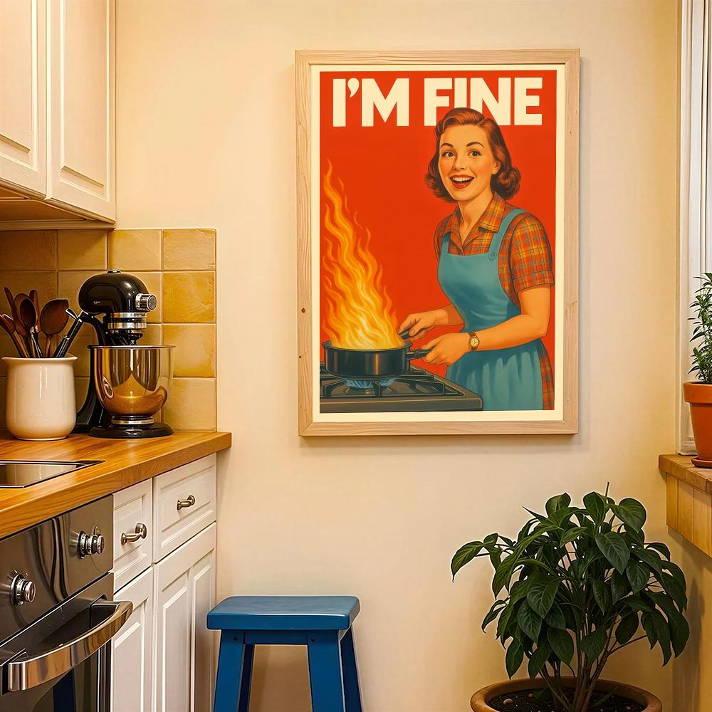 Affiche murale HD rétro pour c - Home Cooking Quotes avis et prix