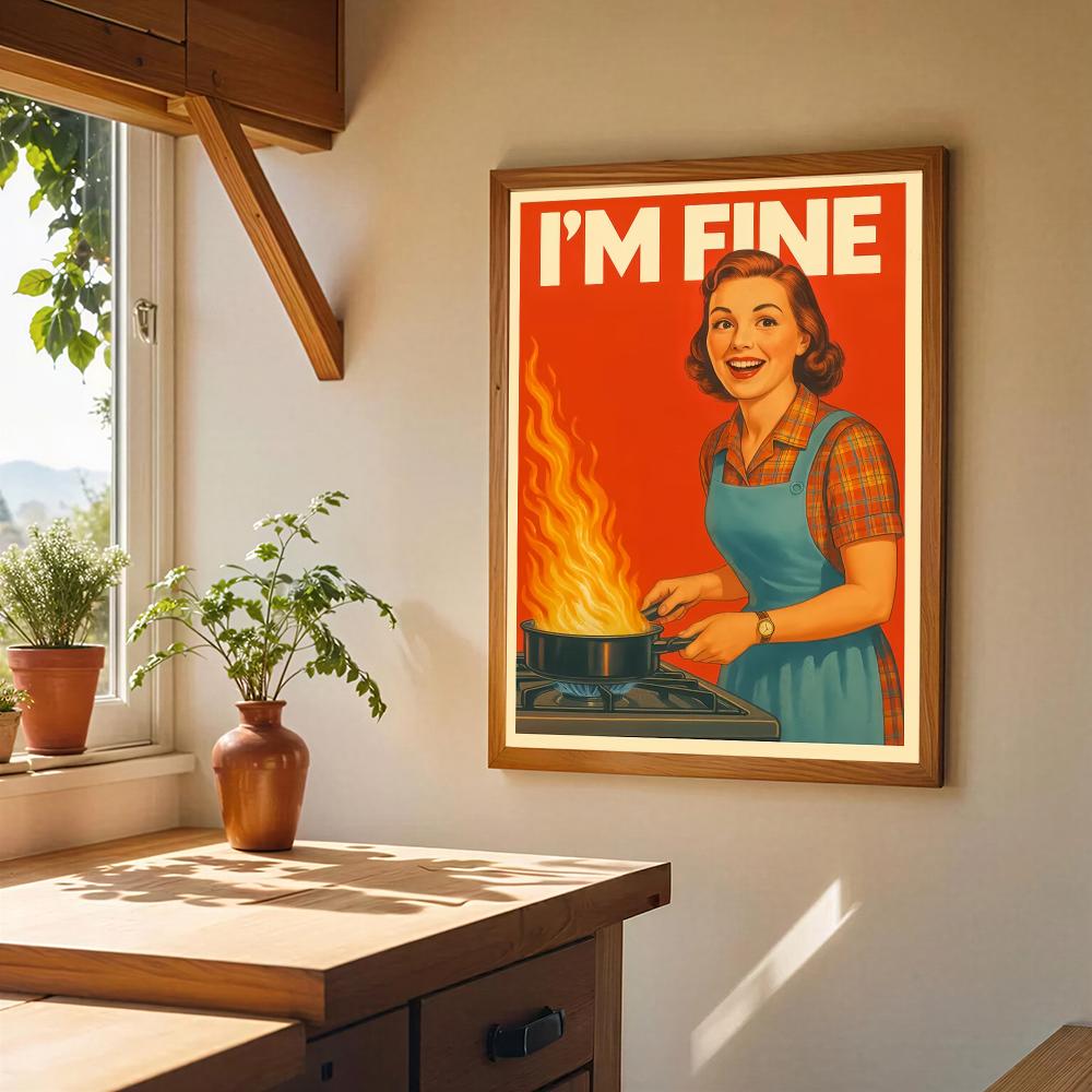 Affiche murale HD rétro pour c - Home Cooking Quotes avis et prix