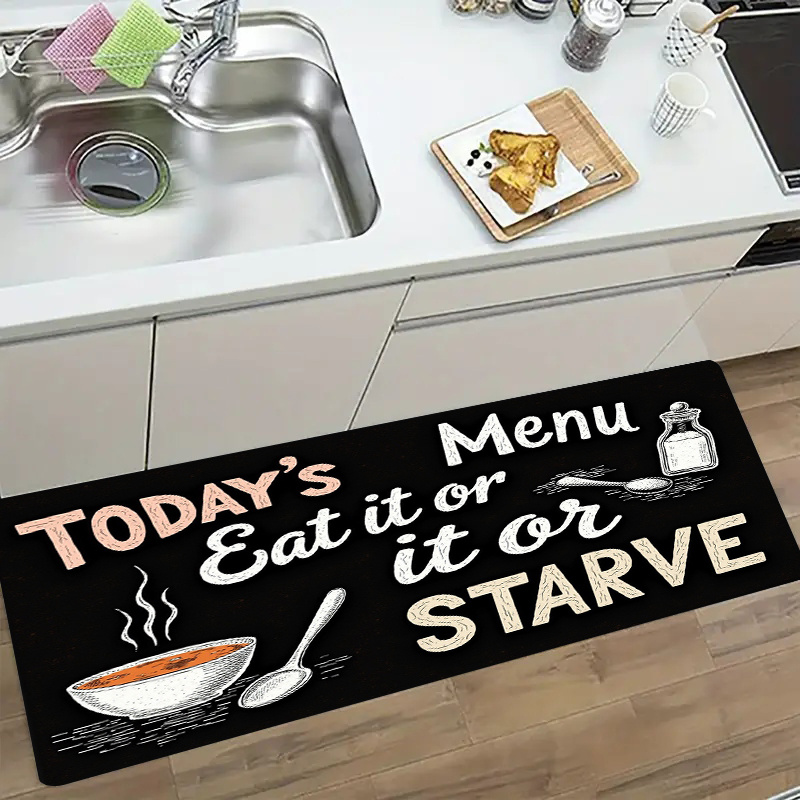Tapis de cuisine antidérapant  - Home Cooking Menu avis et prix